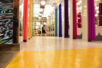 Monki Strikes Gold with its Flowcrete Floor