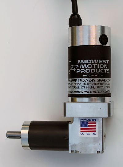 New 24 Volt, Compact Right Angled DC Gearmotor