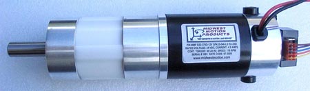 Compact New 24 Volt DC Gearmotor Develops 50 IN. LB. Torque at 110 RPM